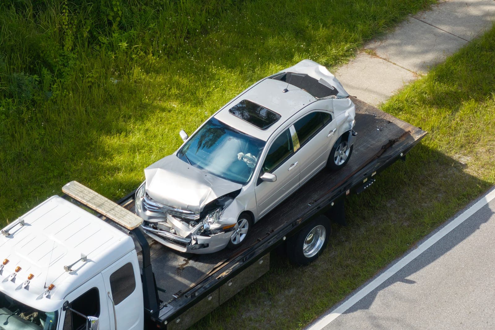 Remorquage après accident