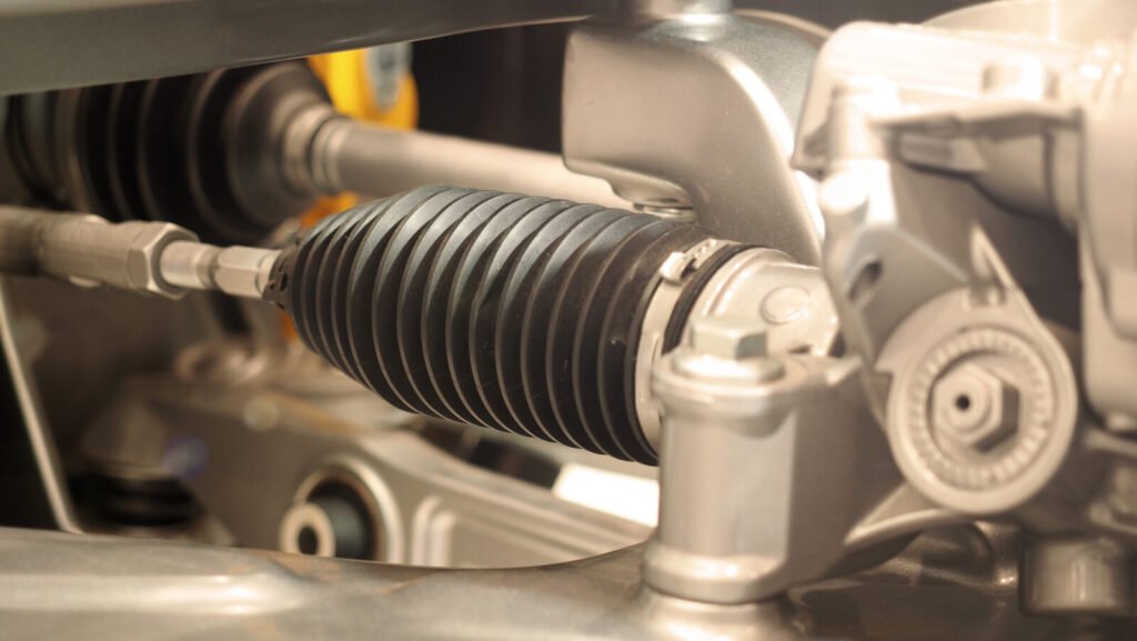 Composants de direction et transmission automobile en position neutre